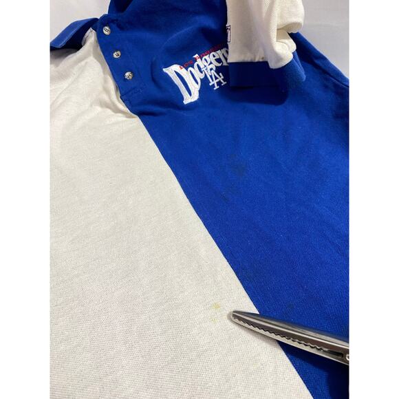 The Game Los Angeles Dodgers Polo – Blue & White Split Design Men’s Size Large - Picture 8 of 13